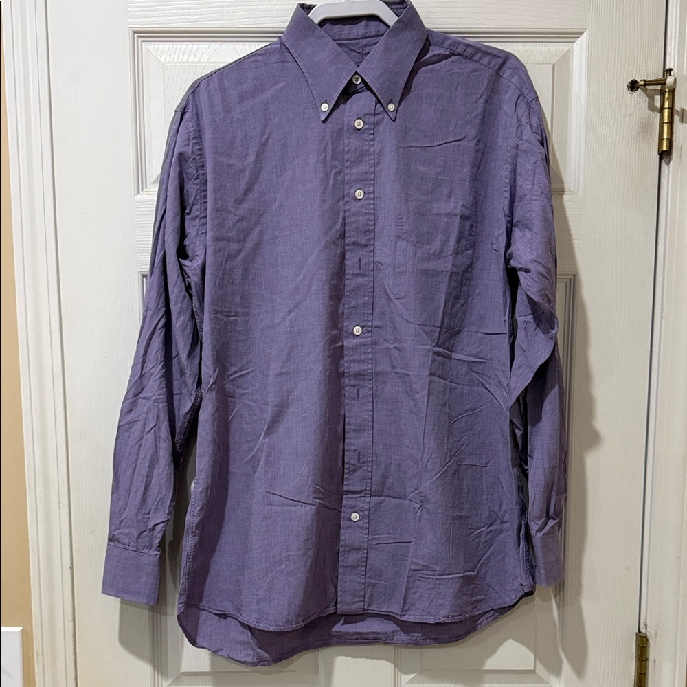 Gitman Brothers Purple Button-Down Dress Shirt